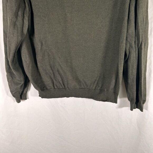 Tricots St Raphael Sweater Men's Medium Green Long Sleeve Pullover Cotton Blend - Picture 3 of 6